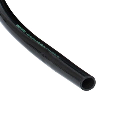 每英尺可购买的3/4英寸内径黑色柔性乙烯基管的图片。